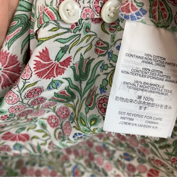 J. Crew x Liberty Perfect Shirt Floral Isborella Print Button Up - Picture 5 of 8